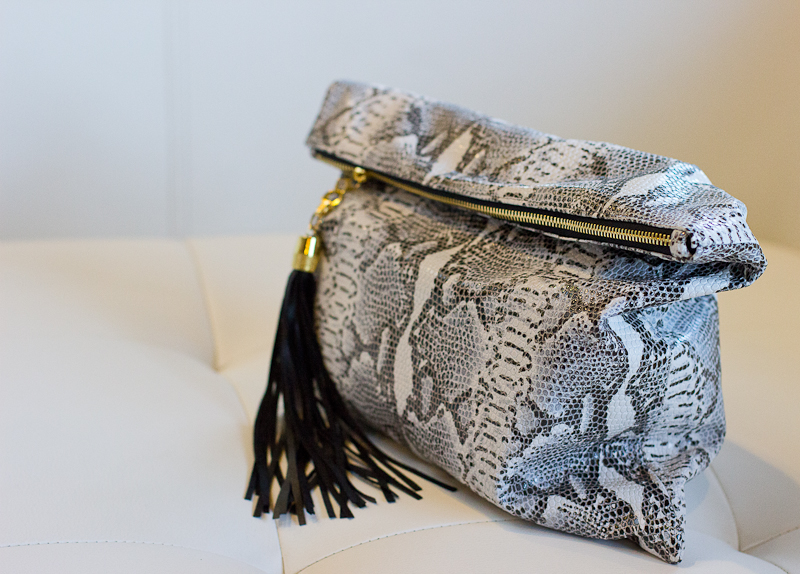 Blair Ritchey Lulu Snakeskin Clutch