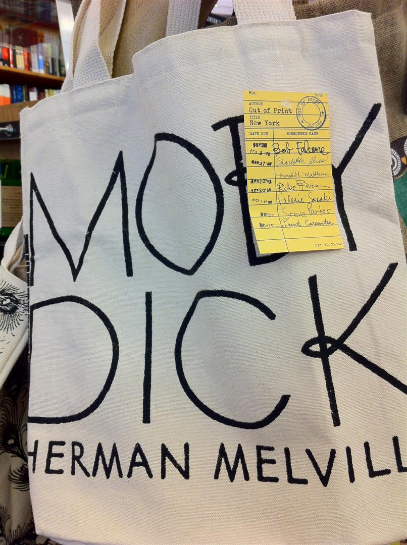 Out of print book tote moby dick