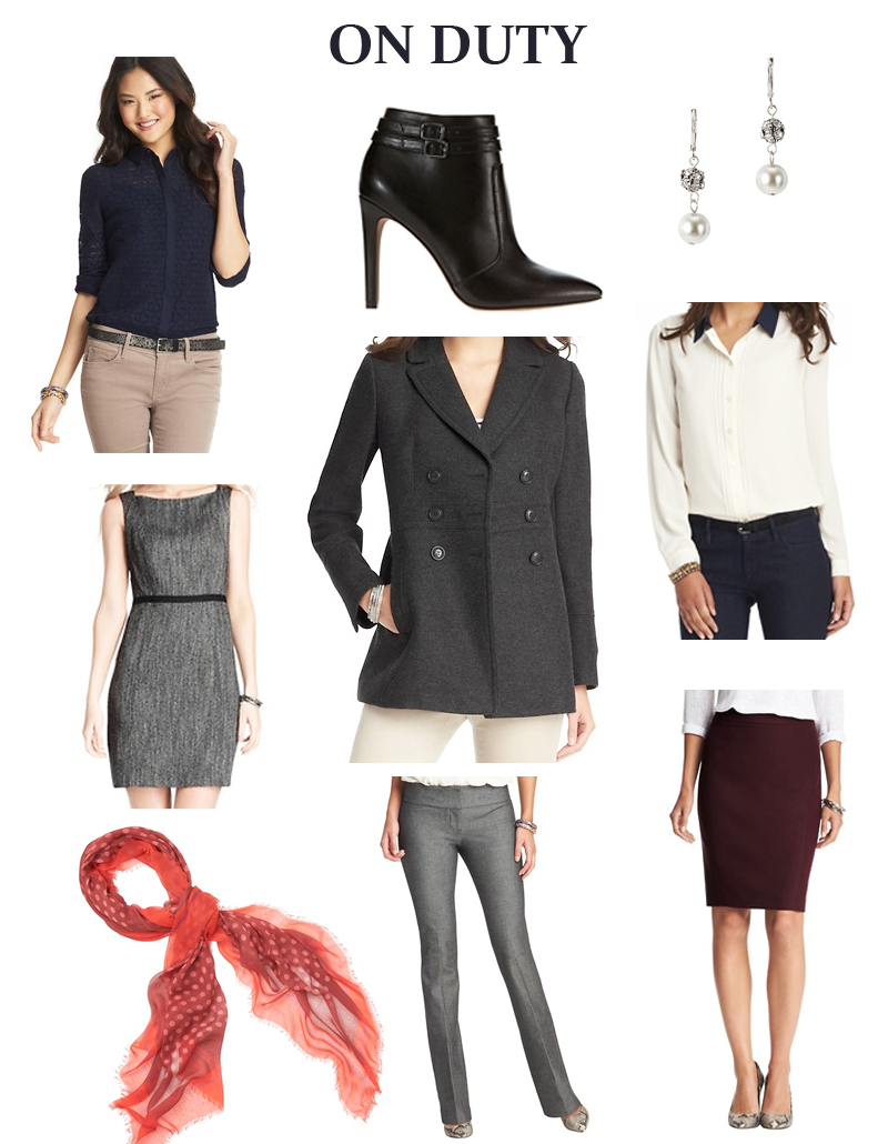 LOFT workwear, pencil skirt, coat, dress pants, dresses