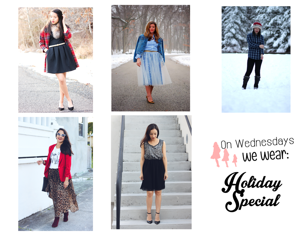 ON WEDNESDAYS WE WEAR Check out holiday looks from Erica from Refined Couture, Anna from A Lily Love Affair, and Gabriela and Yumarie from Soul of a Fashionista 