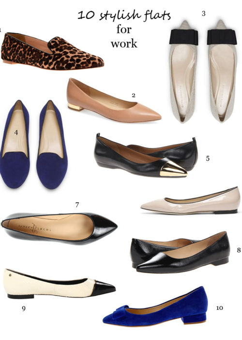 10 STYLISH FLATS FOR WORK