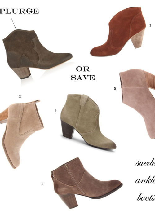 Splurge vs. Save | Suede Ankle Boots (Isabel-Marant-Dicker Style)