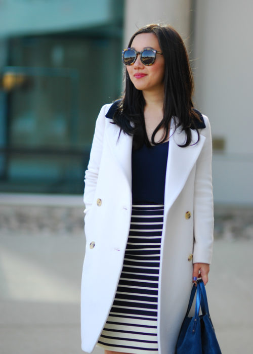 Striped Pencil Skirt