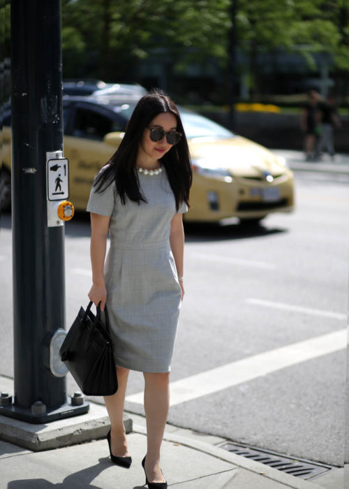 Corporate Monday :: Grey Wool Shift Dress