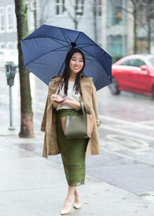 Green Midi Skirt