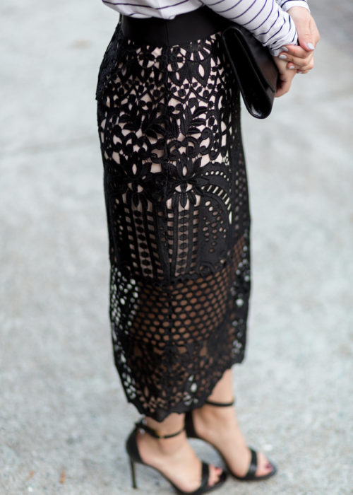 Lace Pencil Skirt