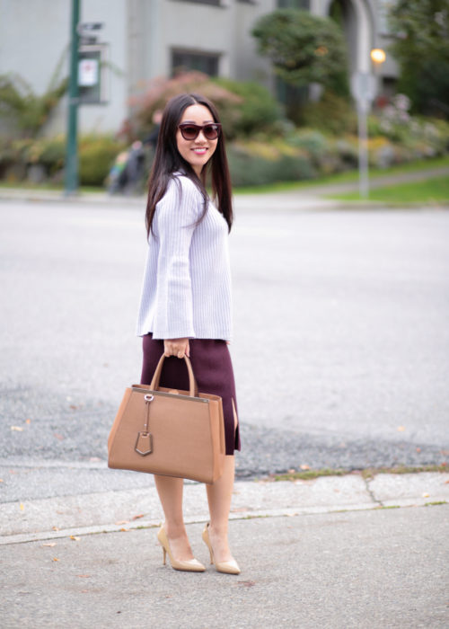Lilac Spring Workwear :: Bell-sleeve Sweater & Sweater Skirt