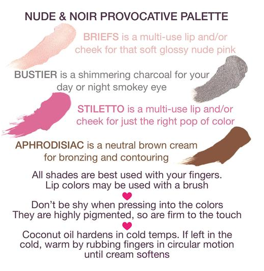 Nude & Noir Provacative Palette
