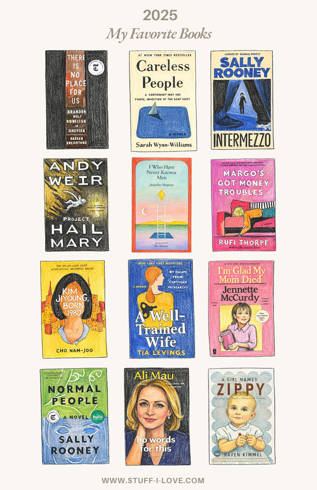 Collage of 12 recommended books